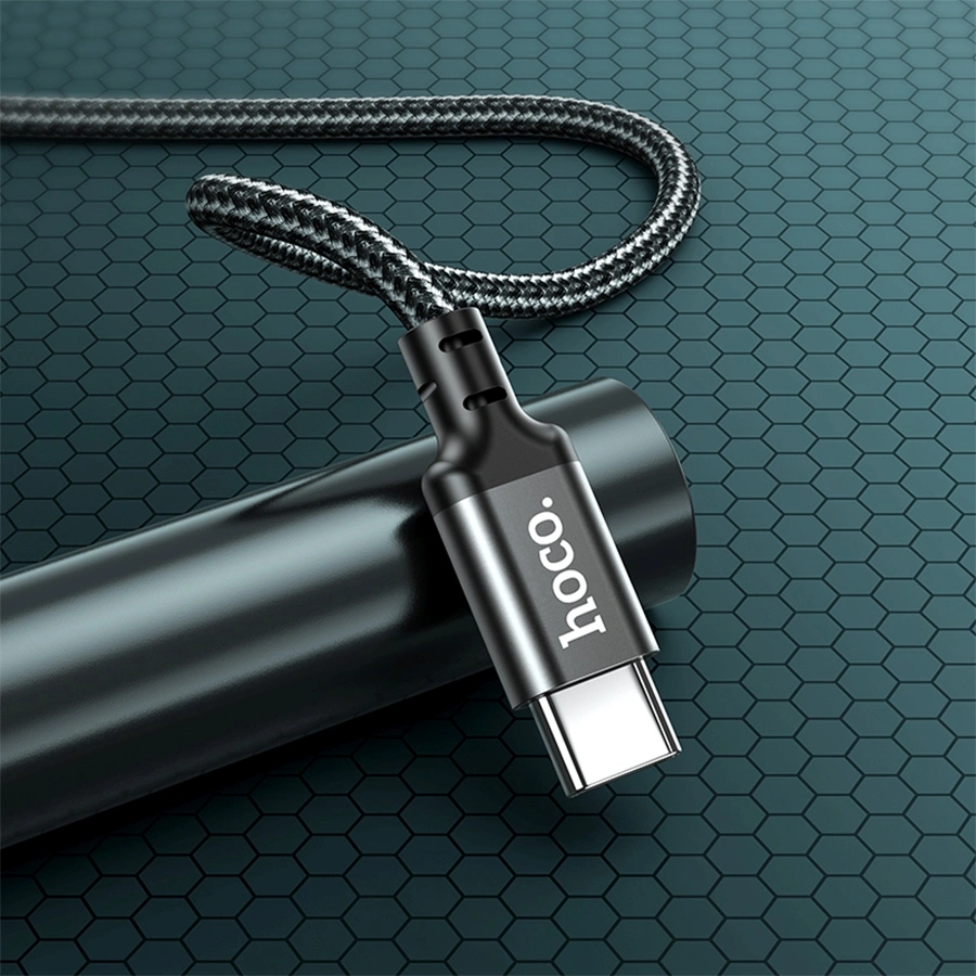 Кабель Hoco X14 TYPE-C TO TYPE-C(52215) USB Type-C (m)-USB Type-C (m) 1м черный