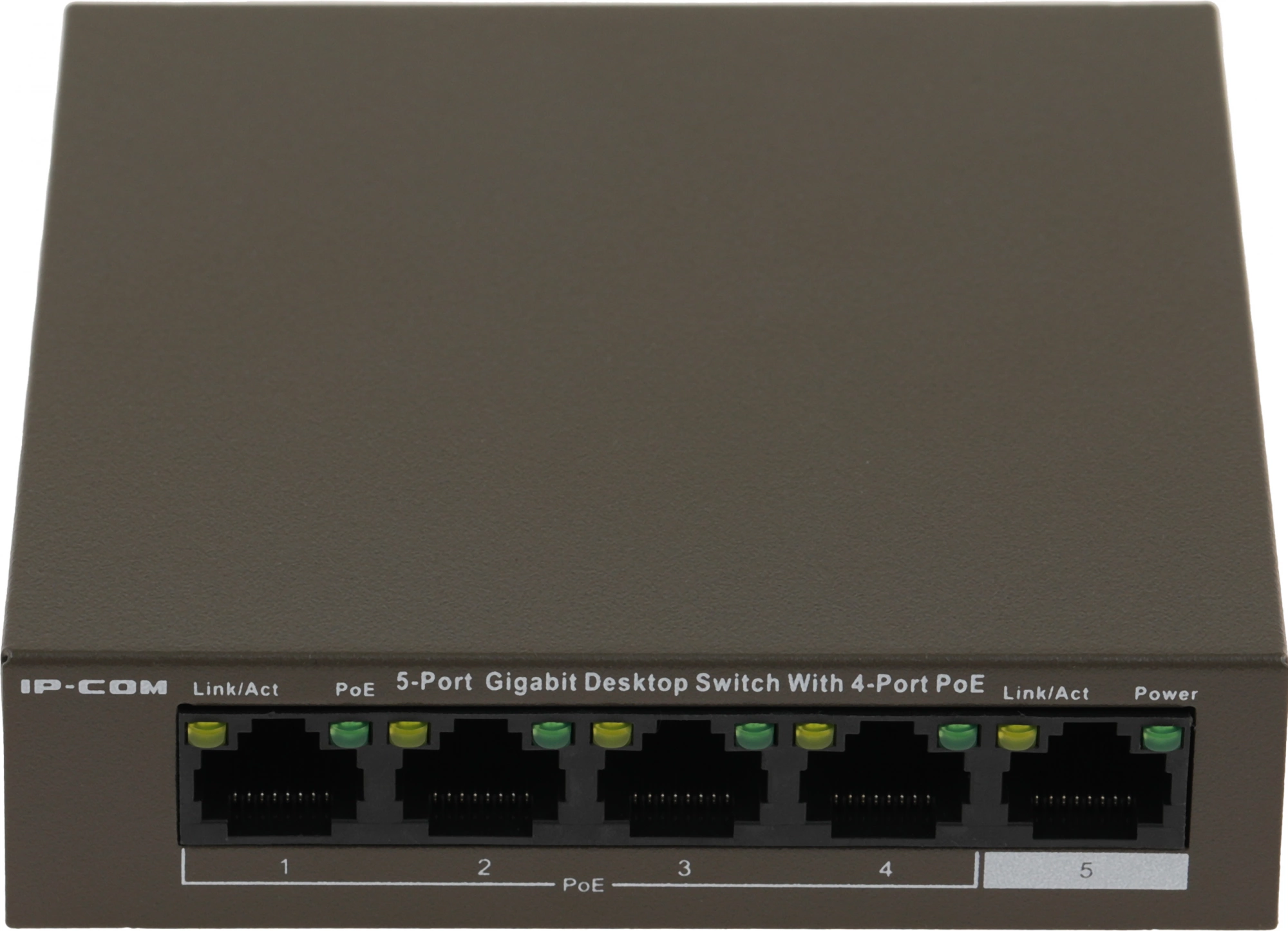 Коммутатор IP-Com G1105P-4-63W (L2) 5x1Гбит/с 4PoE 58W неуправляемый