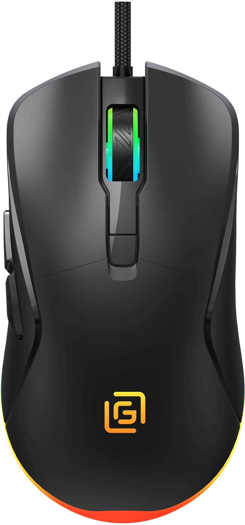 Мышь Оклик 750G черный оптическая 7200dpi USB 5but (1796789)
