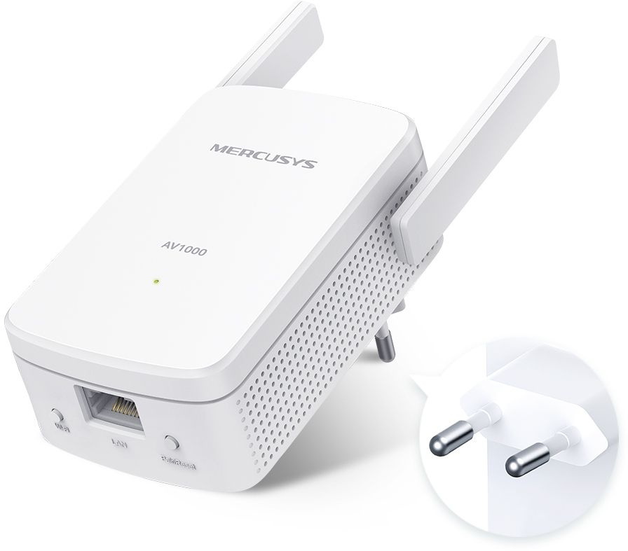 Сетевой адаптер HomePlug AV Mercusys MP510 KIT AV1000 Gigabit Ethernet (ант.внеш.несъем.) 2ант. (упак.:2шт)