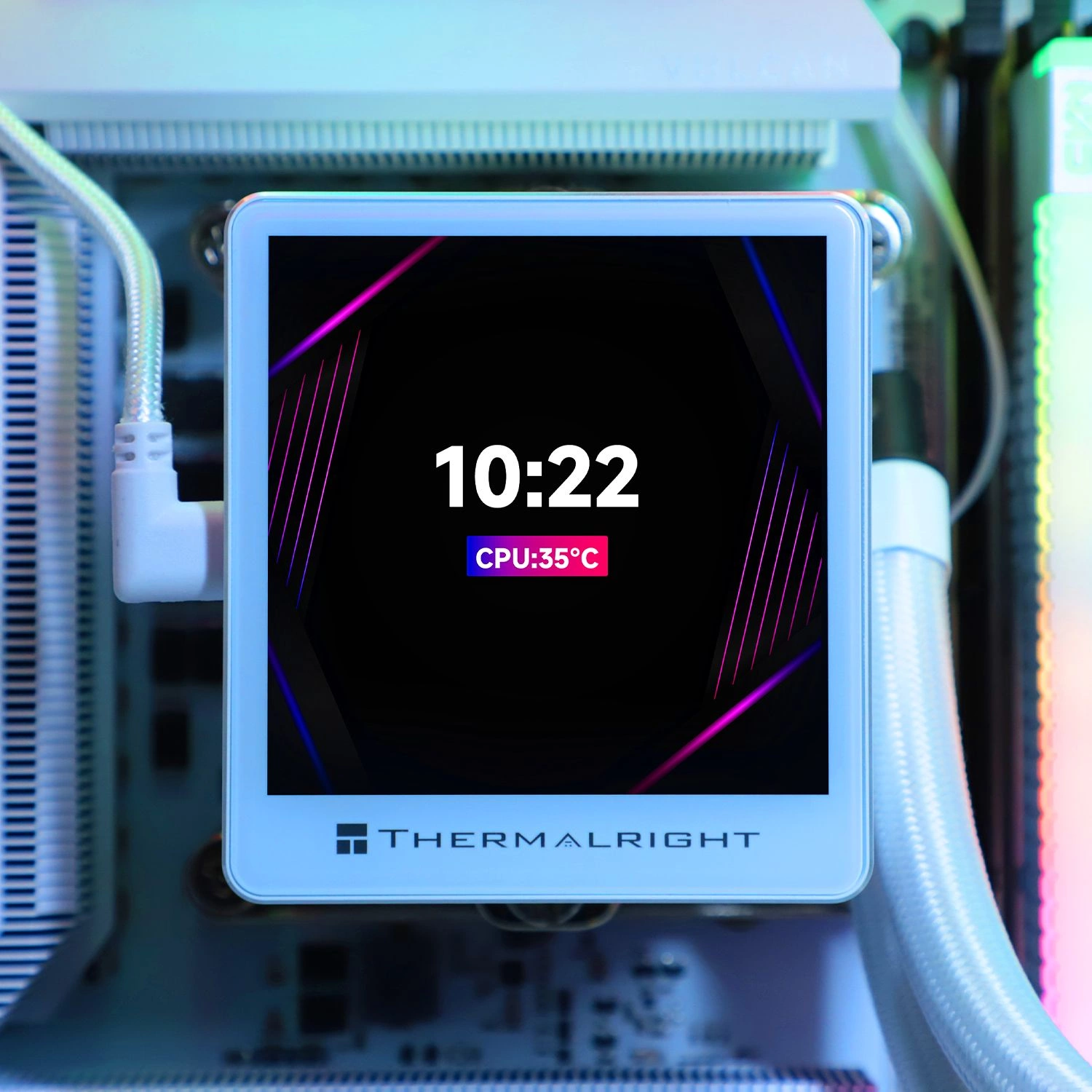 Система водяного охлаждения Thermalright Grand Vision 360 ARGB Soc-AM5/AM4/1151/1200/2066/2011/1700 белый 4-pin 29.4dB Al LCD Ret (G-VISION-360-WH-ARGB)