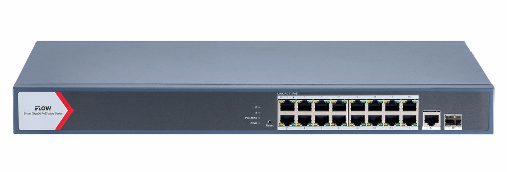 F-SW-EM618POE-VM/L - настраиваемый коммутатор Value СЕРИЯ (1000М PoE)  Смарт-управляемый, iFLOW