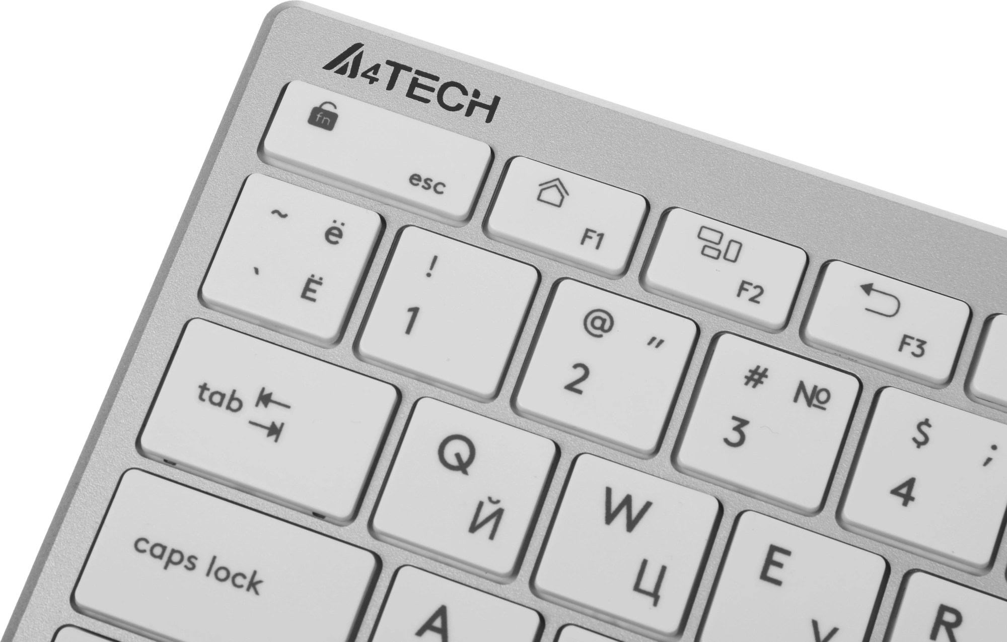 Клавиатура A4Tech FBX51C белый USB беспроводная BT/Radio slim Multimedia (FBX51C WHITE)