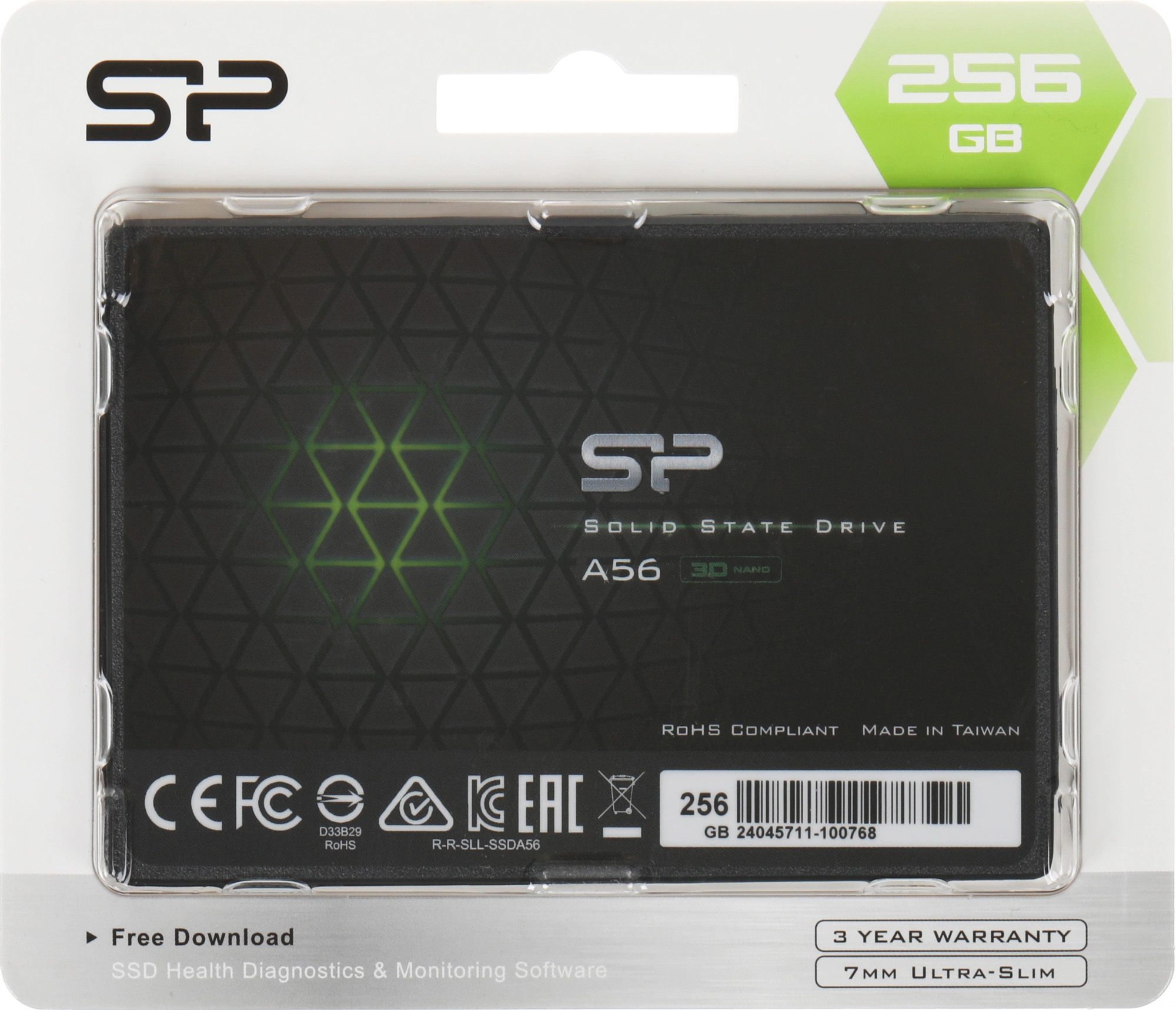 Накопитель SSD Silicon Power SATA-III 256GB SP256GBSS3A56B25 Ace A56 2.5"