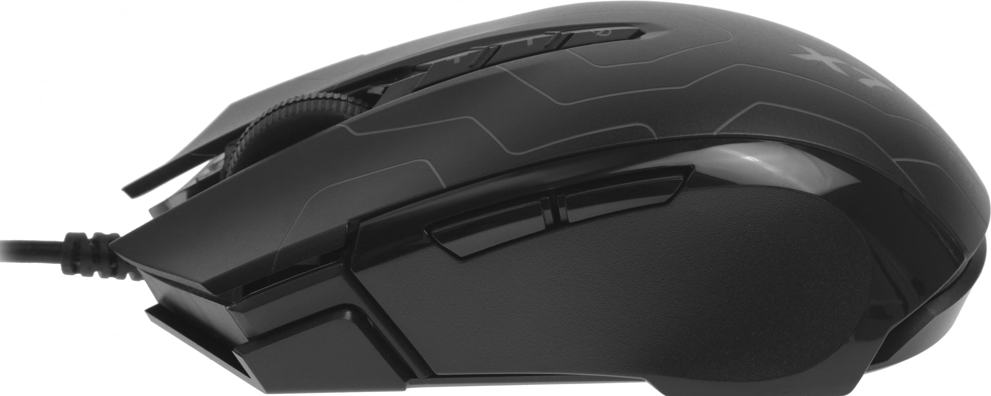 Мышь A4Tech X89 Maze черный оптическая 2400dpi USB 8but (X89 (MAZE))