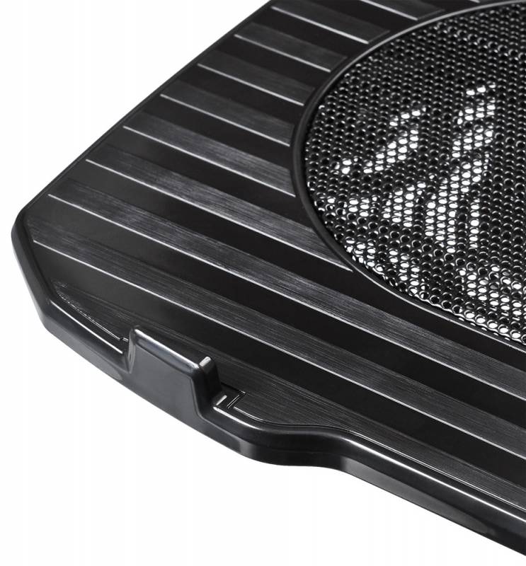 Подставка для ноутбука Buro BU-LCP156-B114 15.6" 357x265x33мм 1xUSB 1x 140ммFAN 345г металлическая сетка/пластик черный