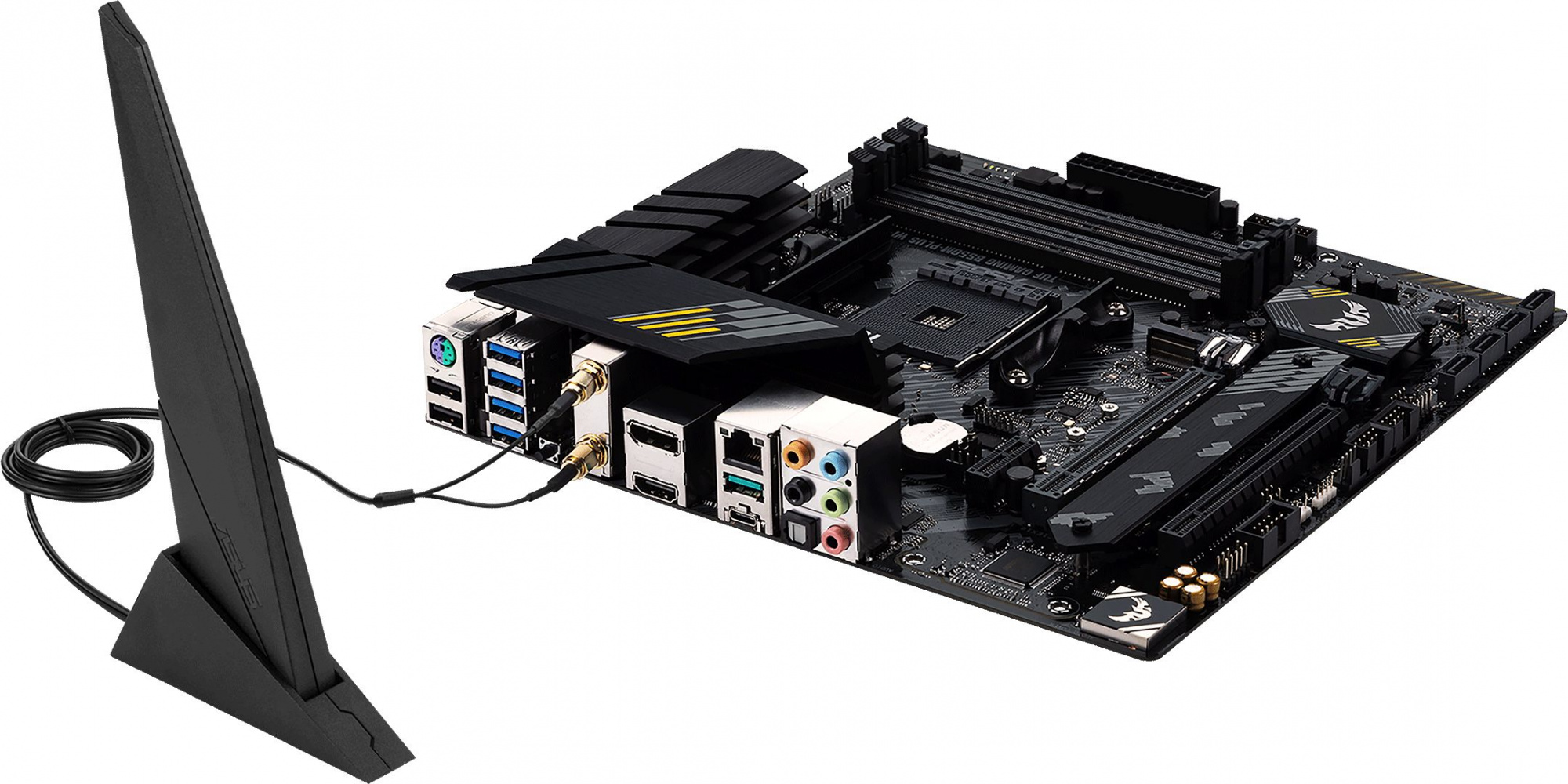 Материнская плата Asus TUF GAMING B550M-PLUS WIFI II Soc-AM4 AMD B550 4xDDR4 mATX AC`97 8ch(7.1) 2.5Gg RAID+HDMI+DP