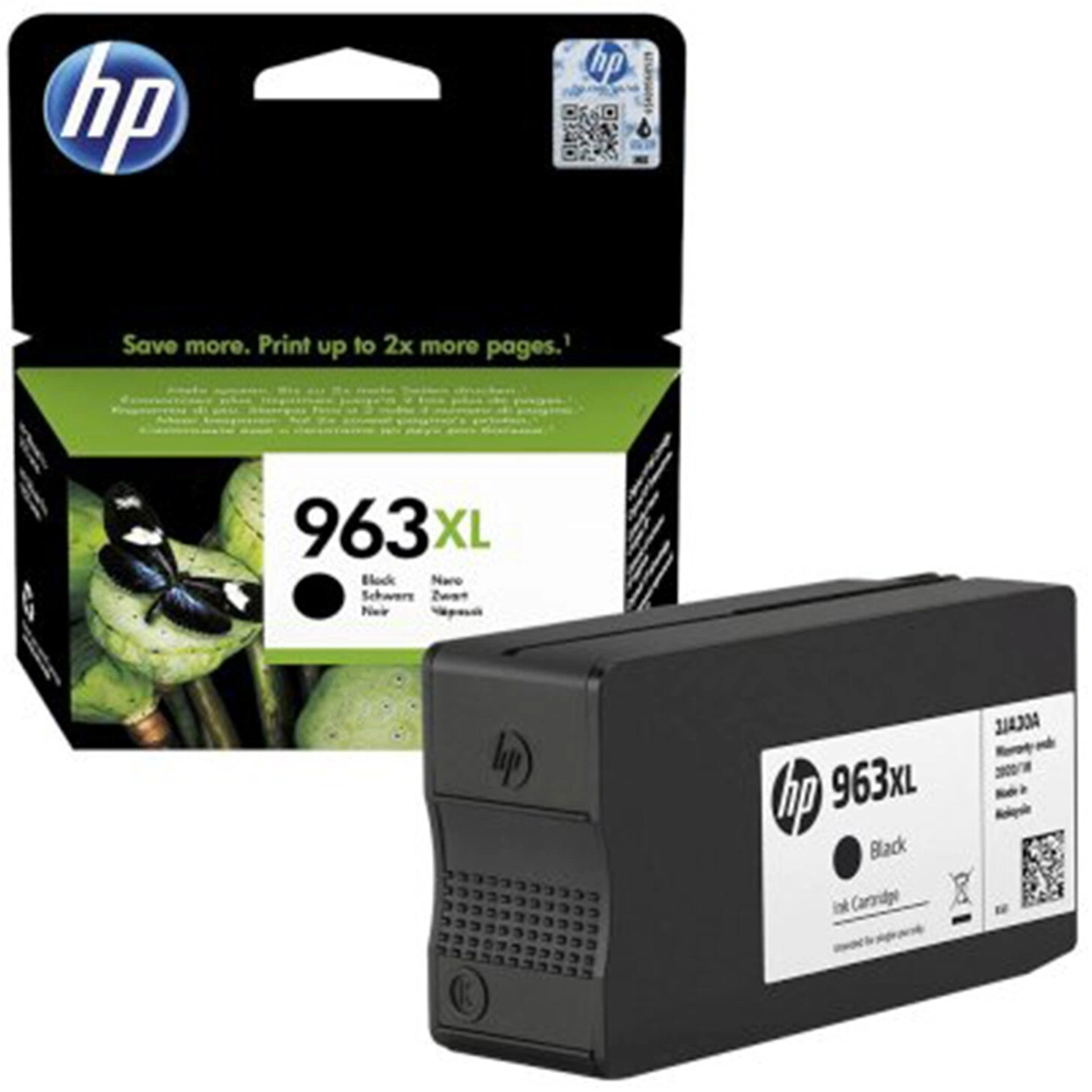 Картридж струйный HP 963XL 3JA30AE черный (2000стр.) для HP OfficeJet Pro 901x/902x HP