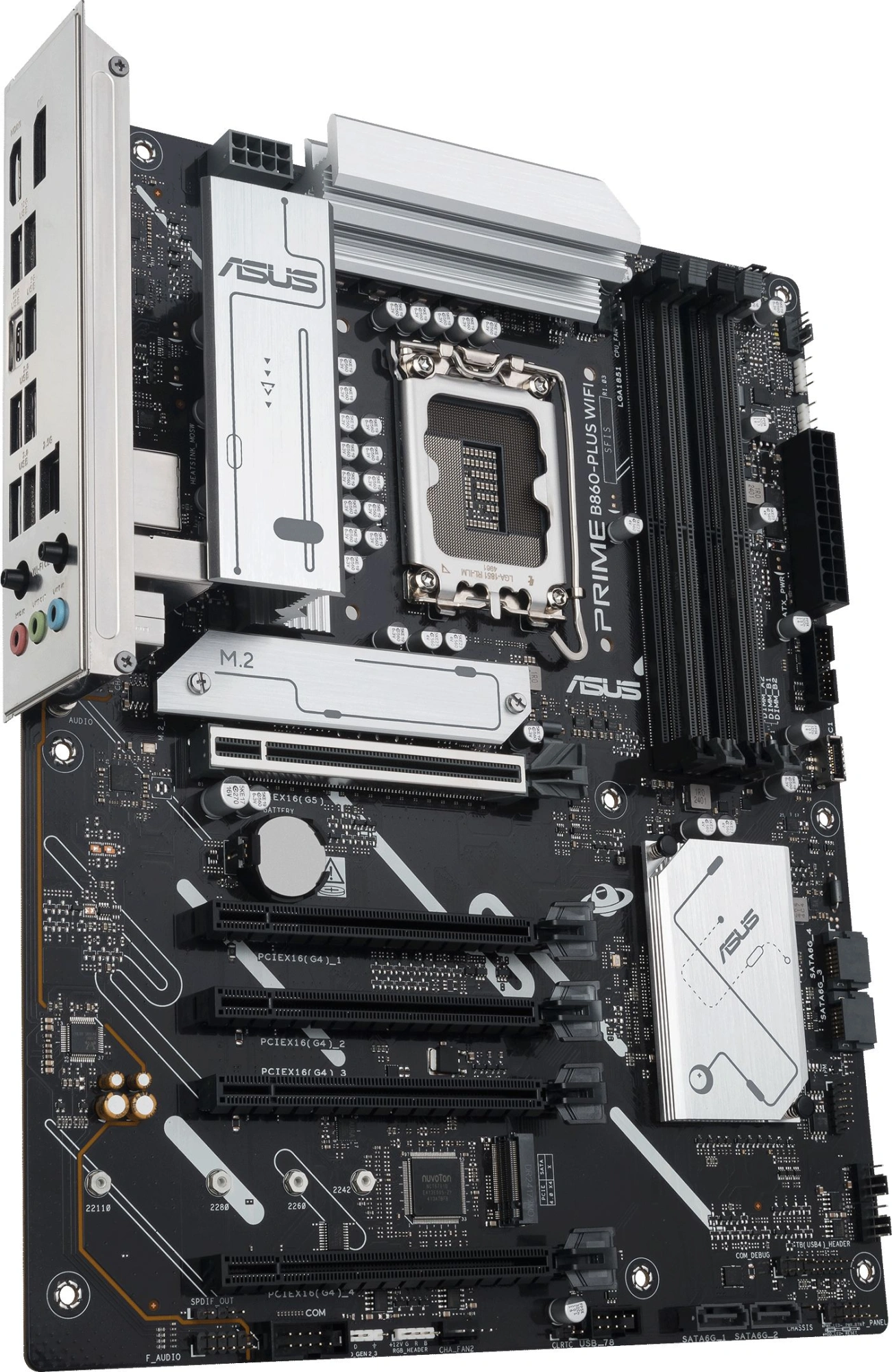 Материнская плата Asus PRIME B860-PLUS WIFI Soc-1851 Intel B860 4xDDR5 ATX AC`97 8ch(7.1) 2.5Gg RAID+HDMI+DP
