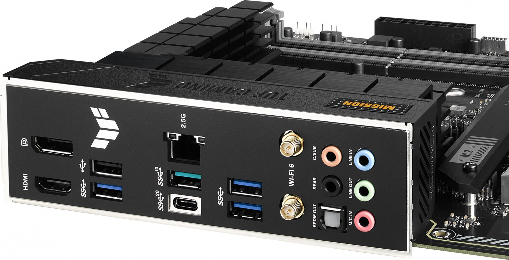 Материнская плата Asus TUF GAMING B760-PLUS WIFI Soc-1700 Intel B760 4xDDR5 ATX AC`97 8ch(7.1) 2.5Gg RAID+HDMI+DP