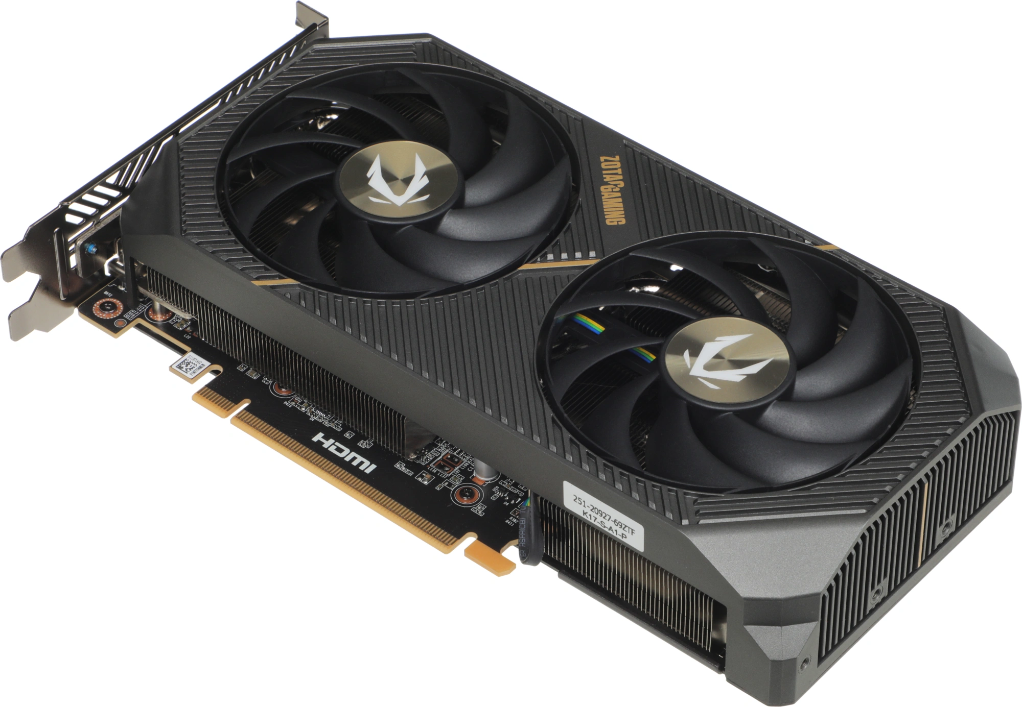 Видеокарта Zotac PCI-E 5.0 RTX 5060TI 8GB AMP NVIDIA GeForce RTX 5060TI 8Gb 128bit GDDR7 2632/28000 HDMIx1 DPx3 HDCP Ret
