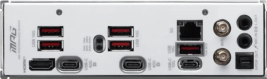 Материнская плата MSI MPG X870I EDGE TI EVO WIFI Socket AM5 AMD X870E 2xDDR5 mini-ITX AC`97 8ch(7.1) 5Gigabit RAID+HDMI