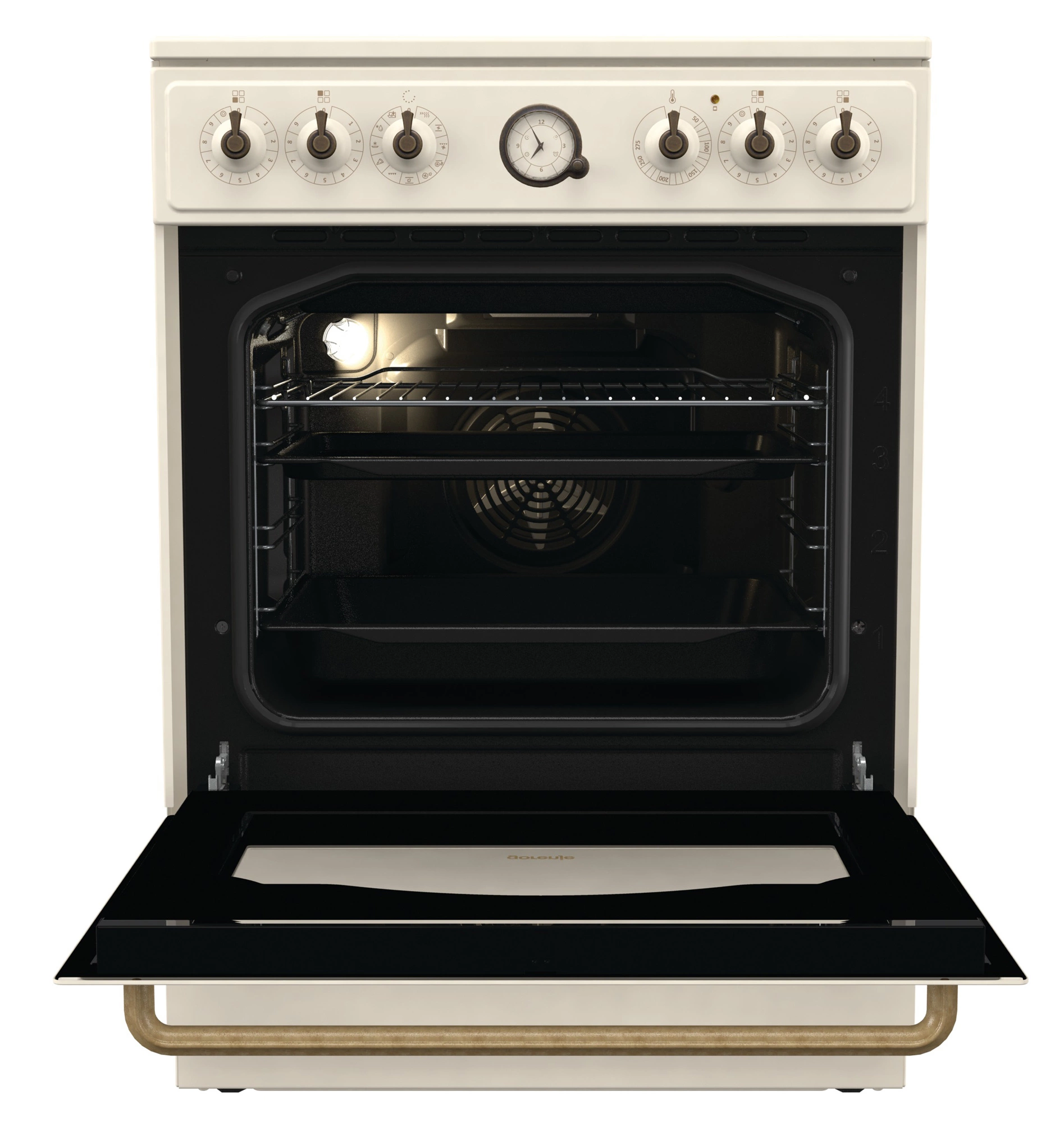 Плита Электрическая Gorenje GECS6B70CLI бежевый стеклокерамика (без крышки)