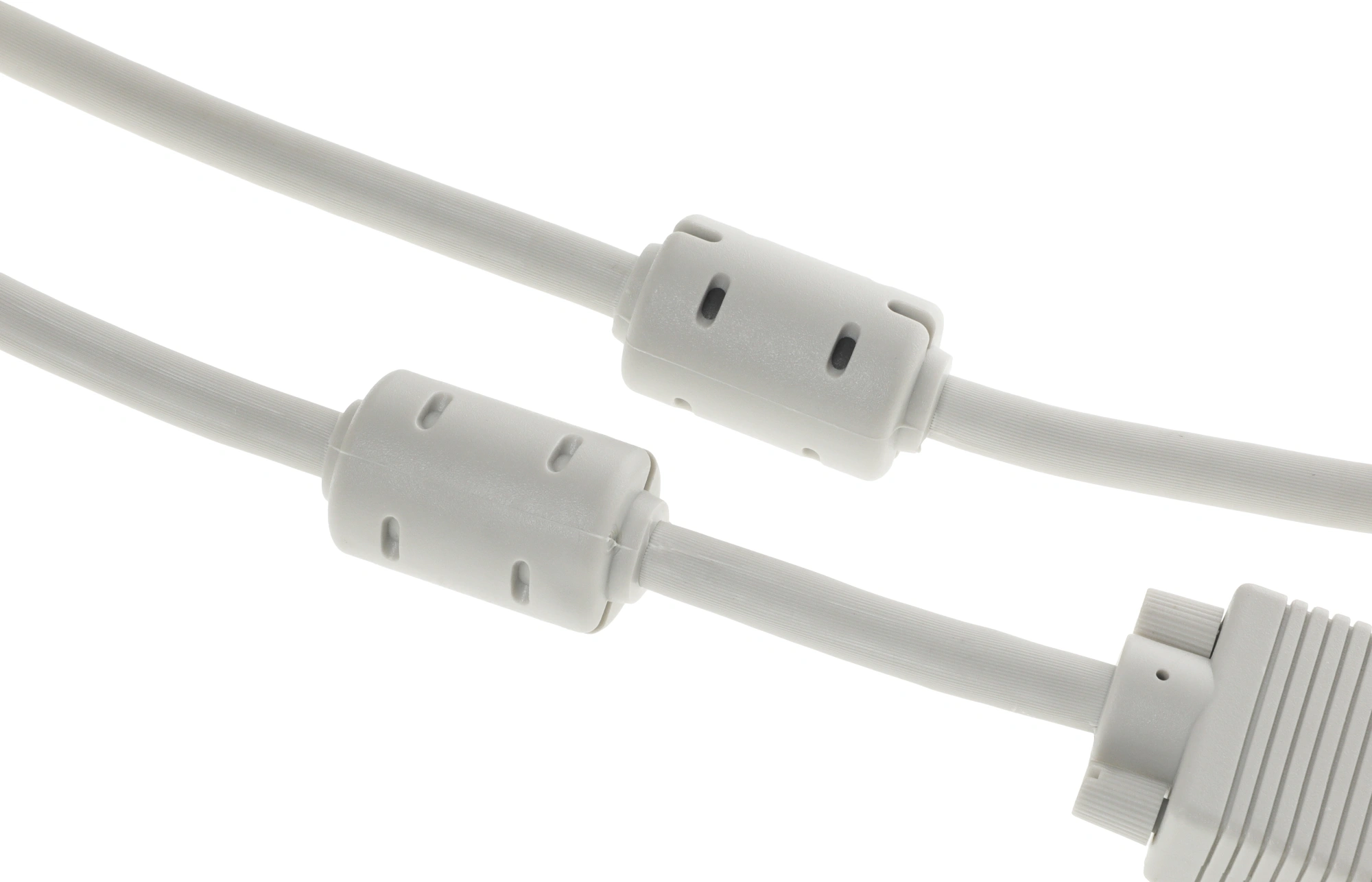 Кабель Buro CAB016S-5M VGA (m) VGA (m) 5м феррит.кольца серый