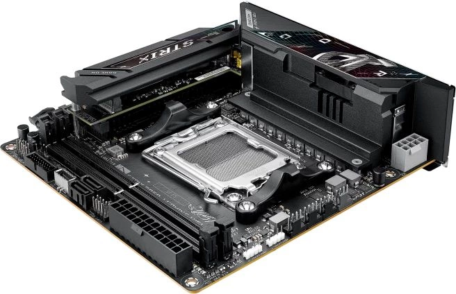 Материнская плата Asus ROG STRIX B850-I GAMING WIFI Socket AM5 AMD B850 2xDDR5 mini-ITX AC`97 8ch(7.1) 2.5Gg RAID+HDMI