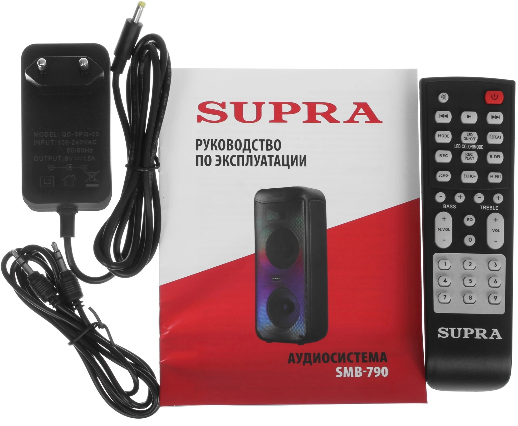 Минисистема Supra SMB-790 черный 65Вт FM USB BT micro SD