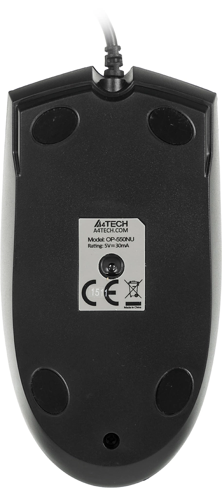 Мышь A4Tech V-Track Padless OP-550NU черный оптическая 1200dpi USB 3but