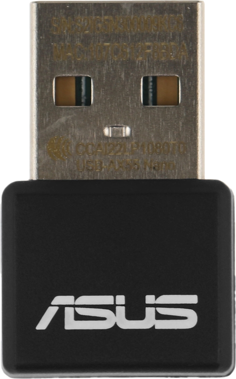 Сетевой адаптер Wi-Fi Asus USB-AX55 NANO AX1800 USB 2.0