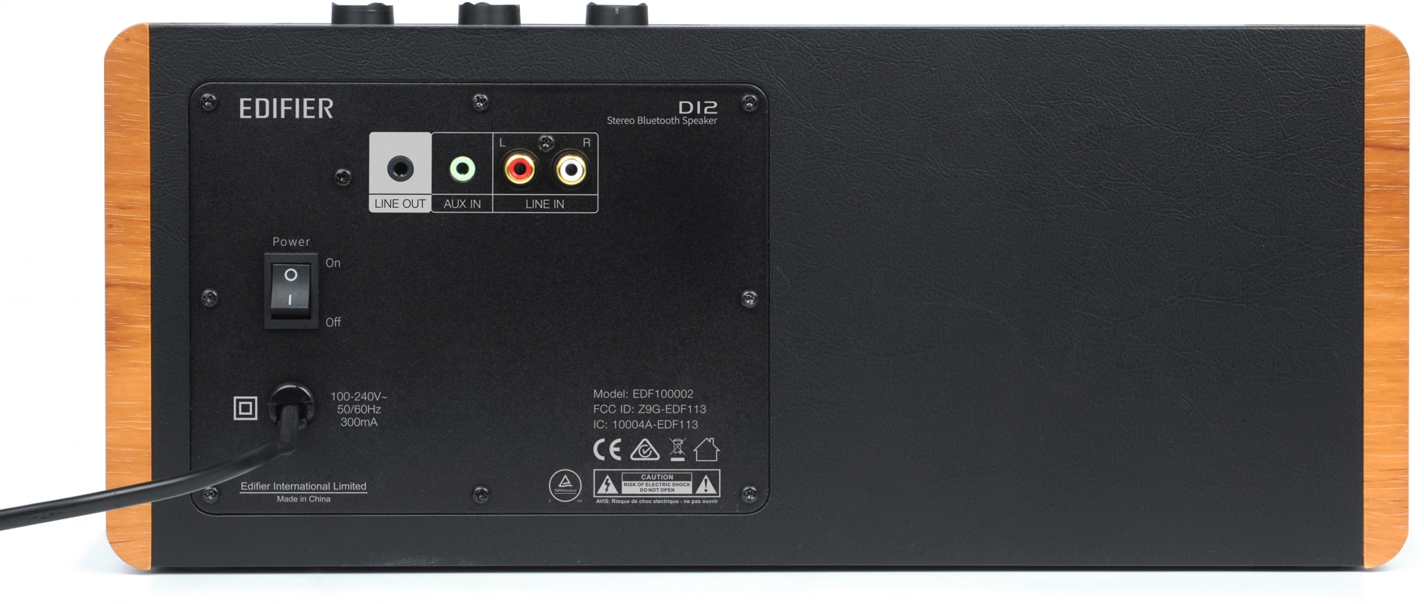 Колонки Edifier D12 2.0 дерево/черный 70Вт BT