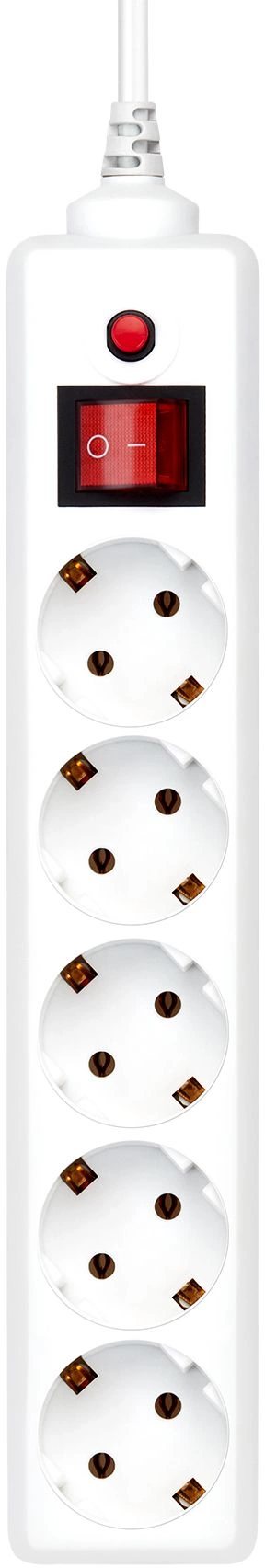 Сетевой фильтр Buro 500SH-10-W 10м (5 розеток) белый (коробка)