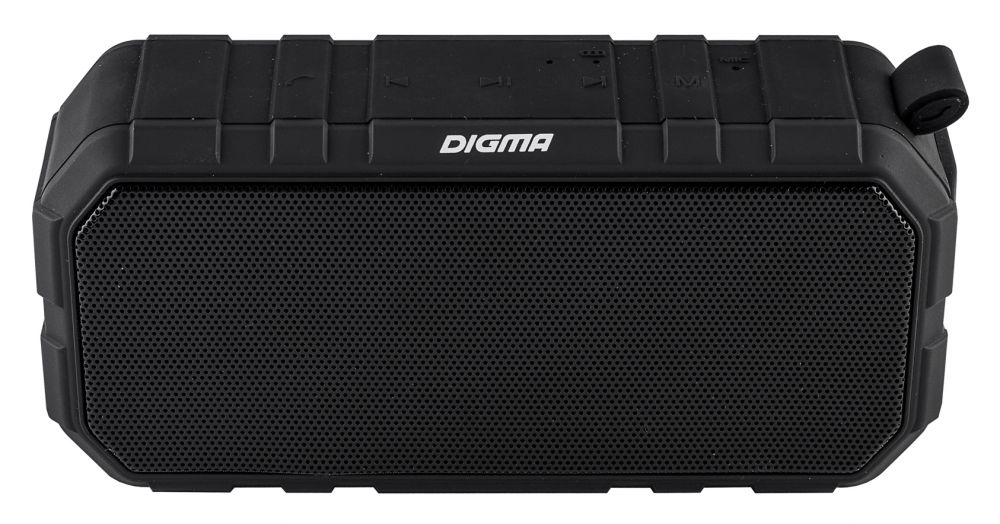 Колонка порт. Digma S-40 черный 10W 1.0 BT 2000mAh (SP4010B)