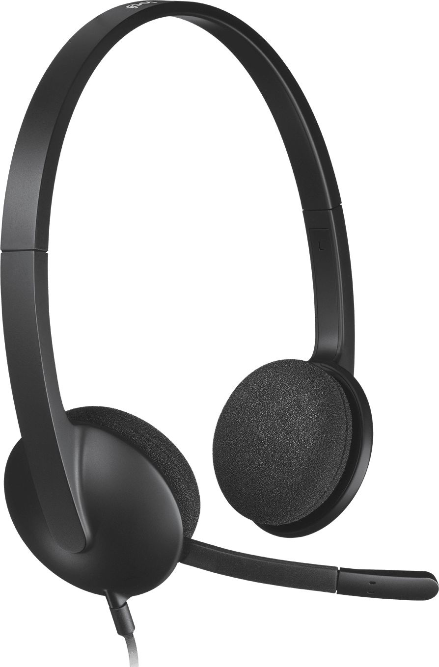 Наушники с микрофоном Logitech H340 черный 1.8м накладные USB оголовье (981-000475)