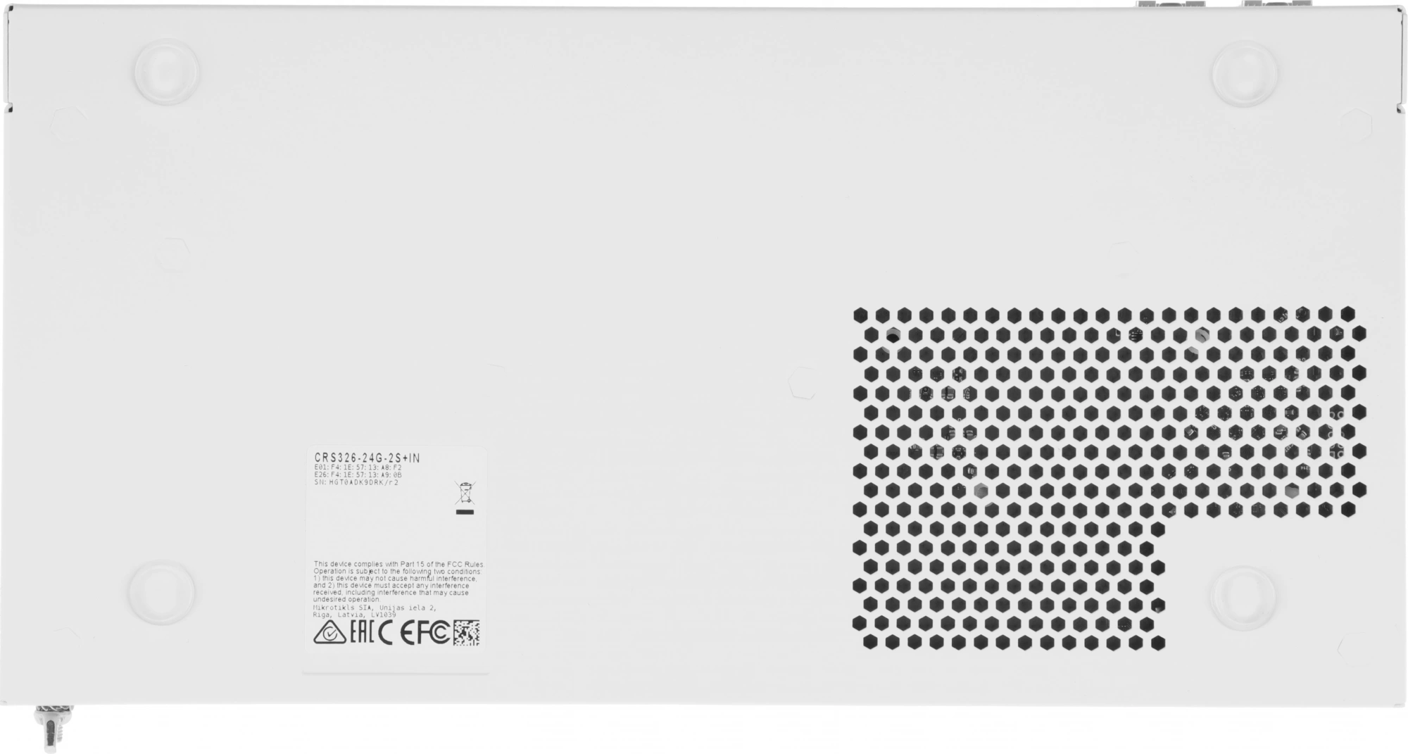 Коммутатор MikroTik CRS326-24G-2S+IN (L2) 24x1Гбит/с 2SFP+ управляемый