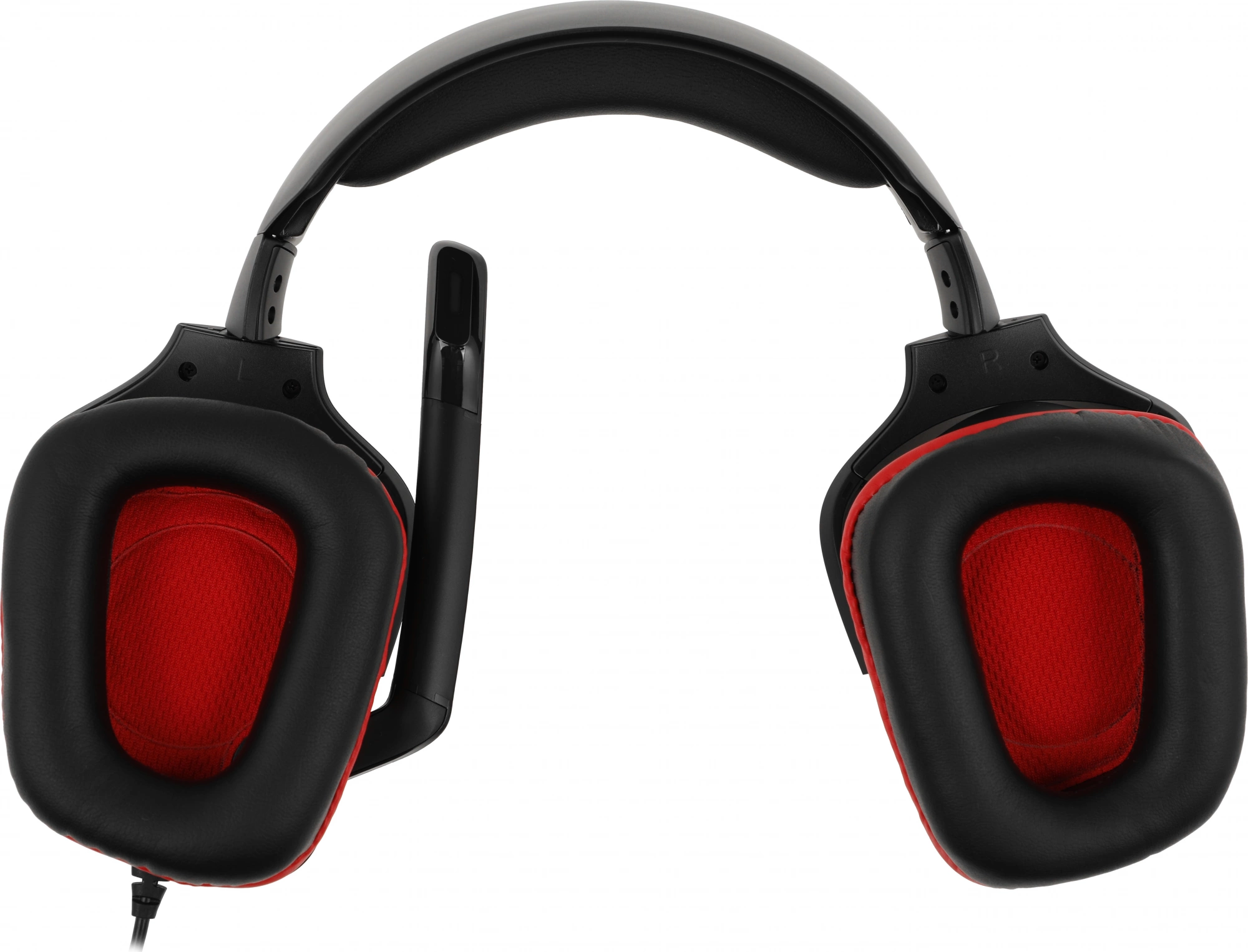 Наушники с микрофоном Logitech G331 черный/красный 2м мониторные оголовье (981-000758)
