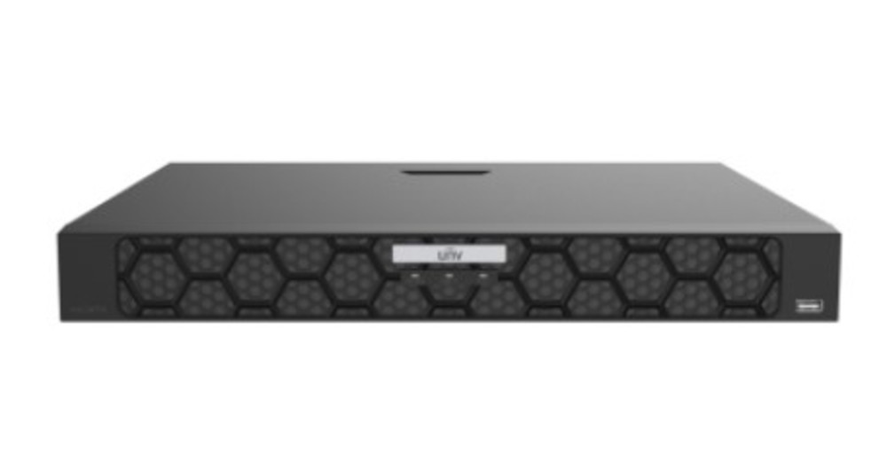 NVR502-16B - Видеорегистратор IP 16 канальный; Входящий поток на запись до 320Мб/с.