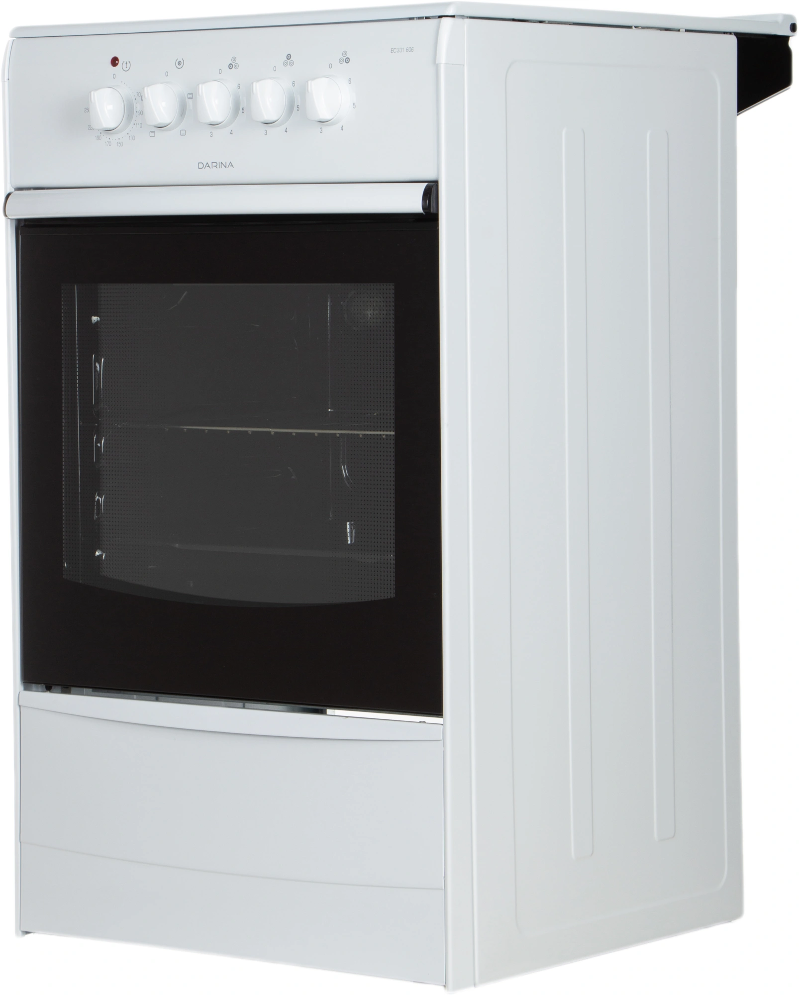 Плита Электрическая Darina 1B EC 331 606 W белый/черный стеклокерамика (без крышки)