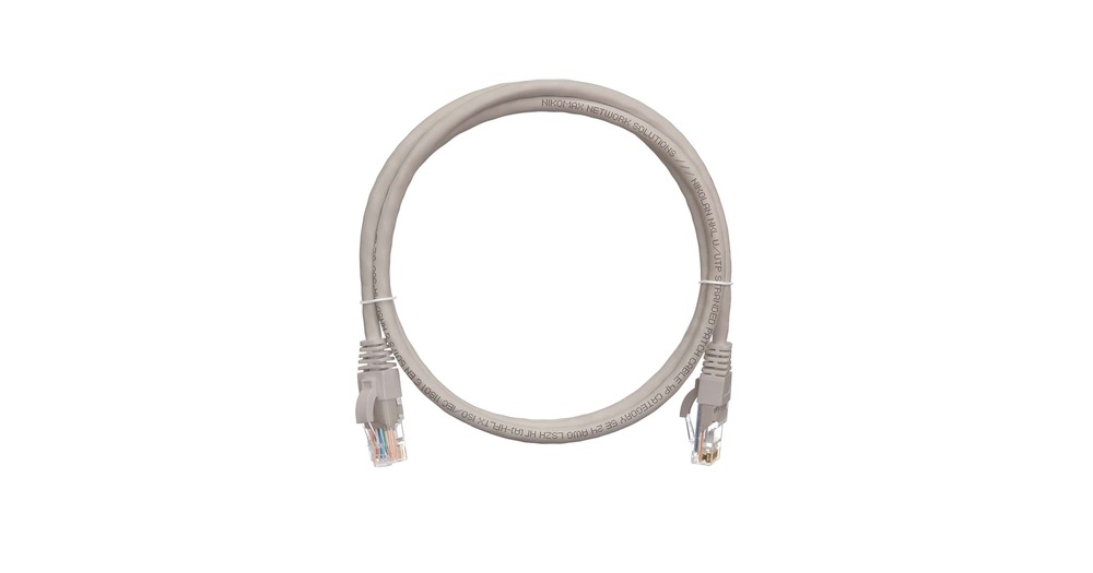 NMC-PC4UD55B-010-GY Коммутационный шнур Nikomax U/UTP 4 пары,Кат.5е