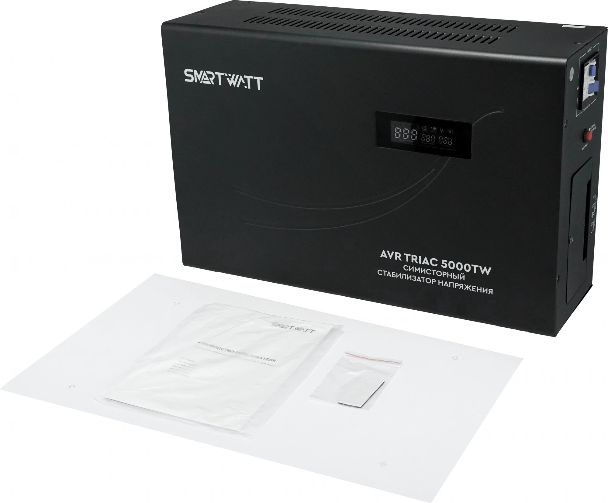 Стабилизатор напряжения Smartwatt AVR Triac 5000TW 5000ВА черный