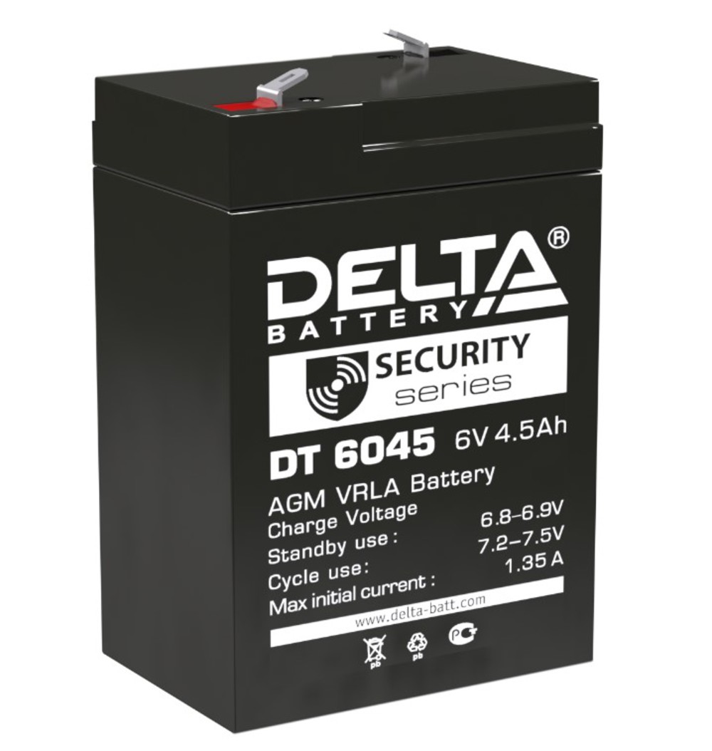 Аккумуляторная батарея Delta DT 6045 (6V / 4.5Ah)