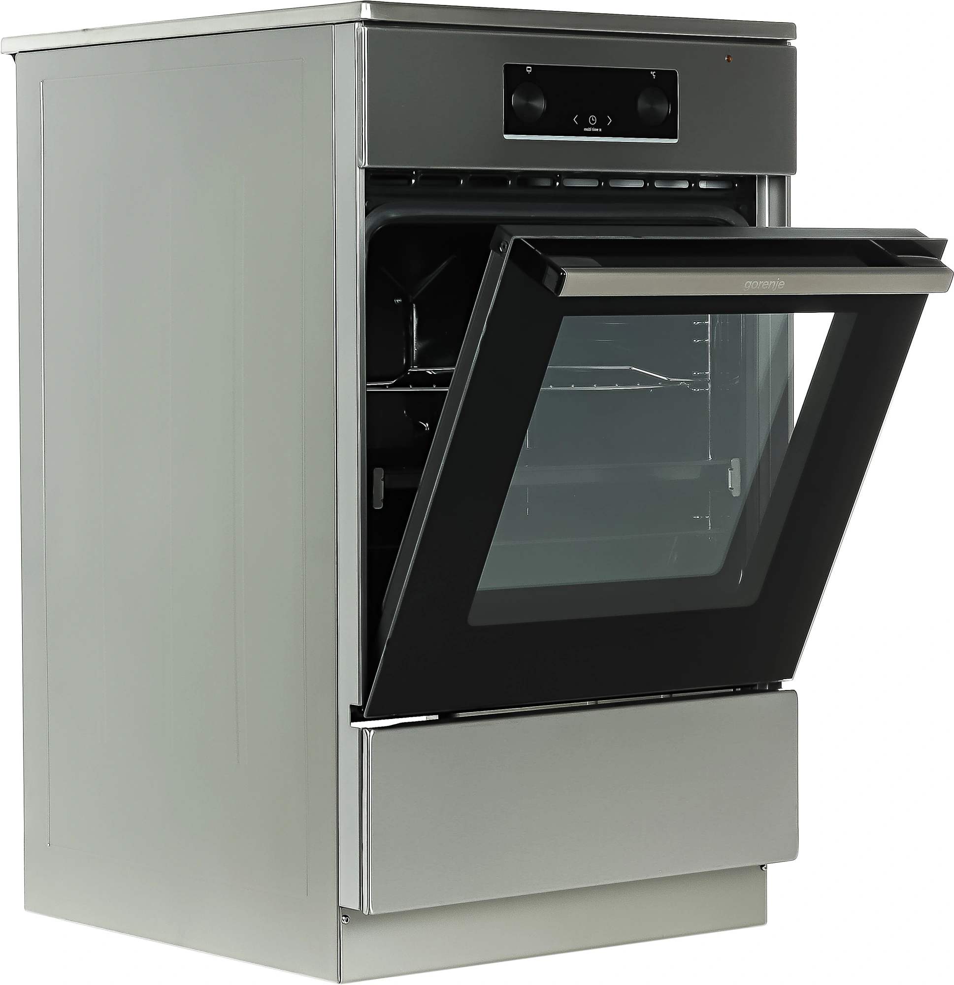 Плита Электрическая Gorenje GEIT5C61XPG нержавеющая сталь стеклокерамика (без крышки)