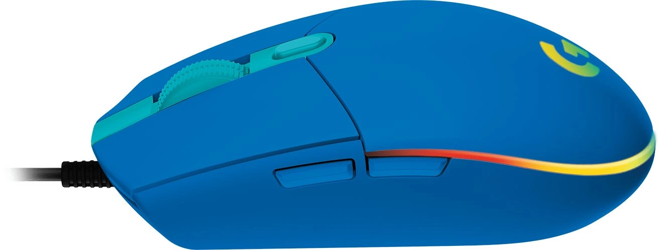 Мышь Logitech G203 LightSync синий оптическая 8000dpi USB 5but (910-005798)