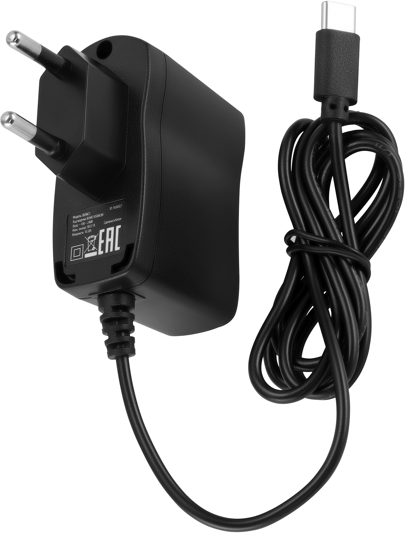 Сетевое зар./устр. Buro BUWC1 10W 2A универсальное черный (BUWC10S00CBK)