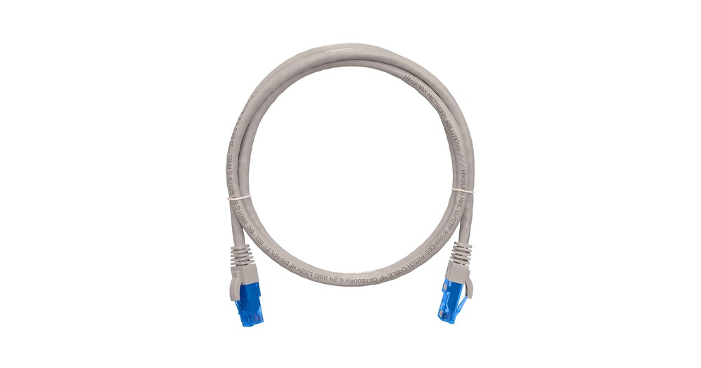 NMC-PC4UE55B-001-C-GY - Коммутационный шнур неэкранированный, категории 6, LSZH, 0,15 м