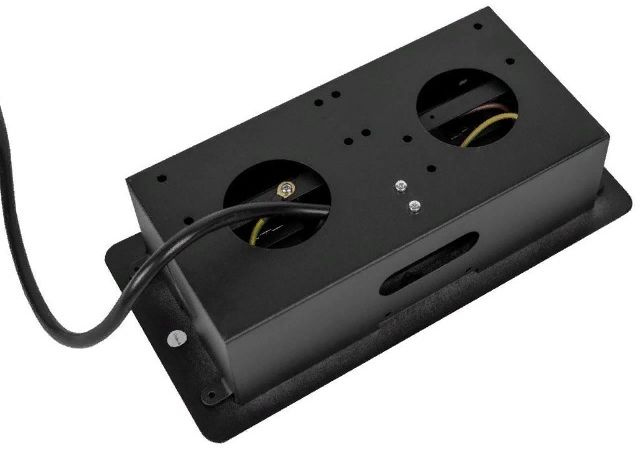 Сетевой разветвитель Premier PX/BL-HOR-2R-2USB-BLK 1.8м (2 розетки) черный (коробка)