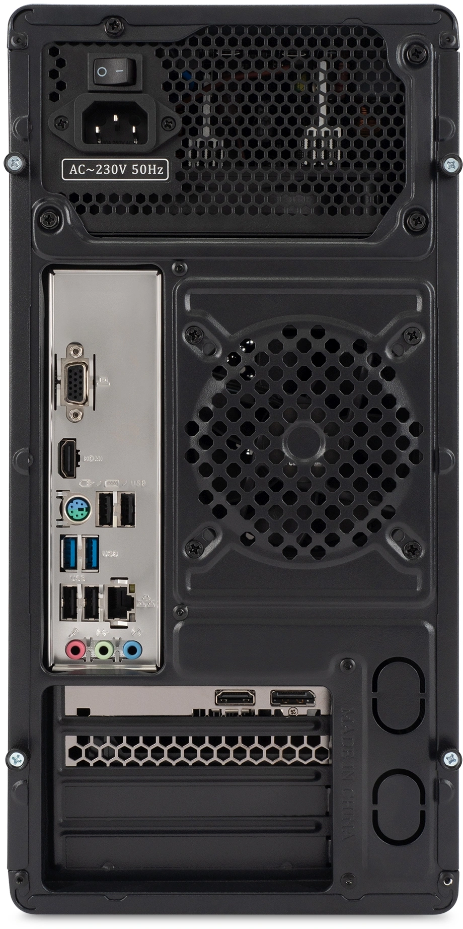 ПК IRU Tactio 310H6SEA MT i5 12400F (2.5) 16Gb SSD512Gb RTX3050 6Gb FreeDOS GbitEth 500W черный (RUS) (2113794)