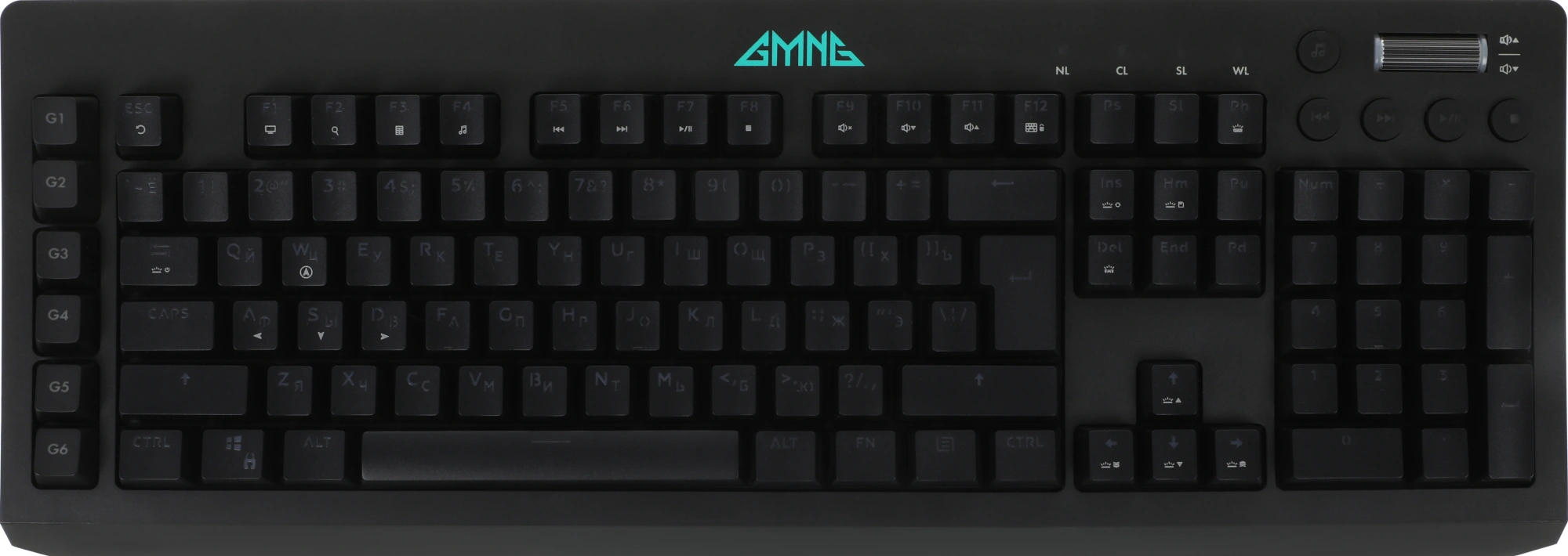 Клавиатура GMNG GG-KB770XP механическая черный USB Multimedia for gamer LED (подставка для запястий) (1901099)