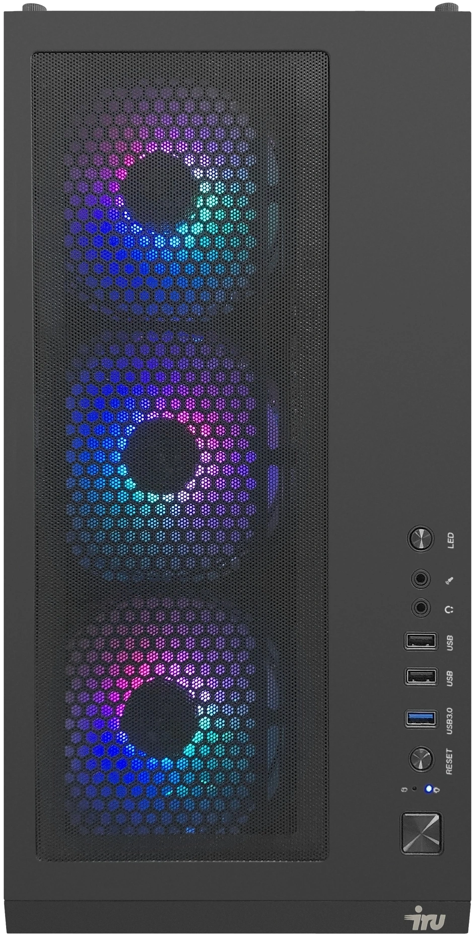 ПК IRU Tactio 520B6GP TWR Ryzen 5 7600 (3.7) 32Gb SSD1Tb RTX5060 8Gb Windows 11 Pro 64 GbitEth 750W черный (RUS) (2130959)