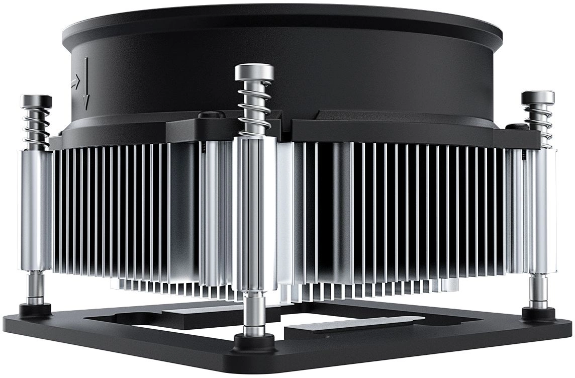 Устройство охлаждения(кулер) ID-Cooling DK-19 PWM Soc-1700/1851 черный 4-pin 14-26dB Al 95W 340gr Ret