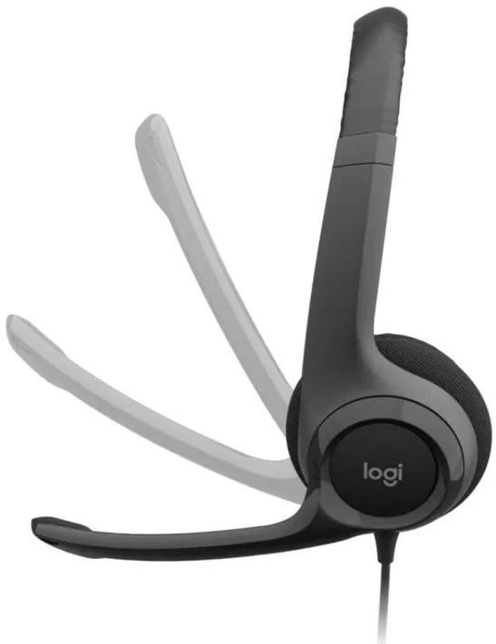 Наушники с микрофоном Logitech H390 черный 1.9м накладные USB оголовье (981-001578)