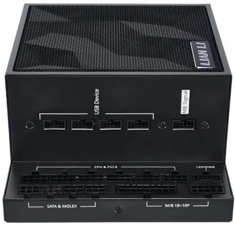 Блок питания Lian-Li ATX 1000W EDGE1000 + HUB Gen.5 80+ gold (20+4pin) APFC 120mm fan 12xSATA Cab Manag RTL