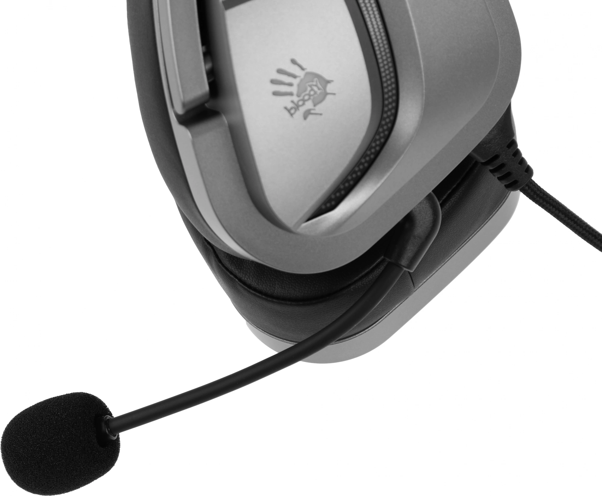 Наушники с микрофоном A4Tech Bloody G575 серый 2м мониторные USB оголовье (G575 USB/ GREY)