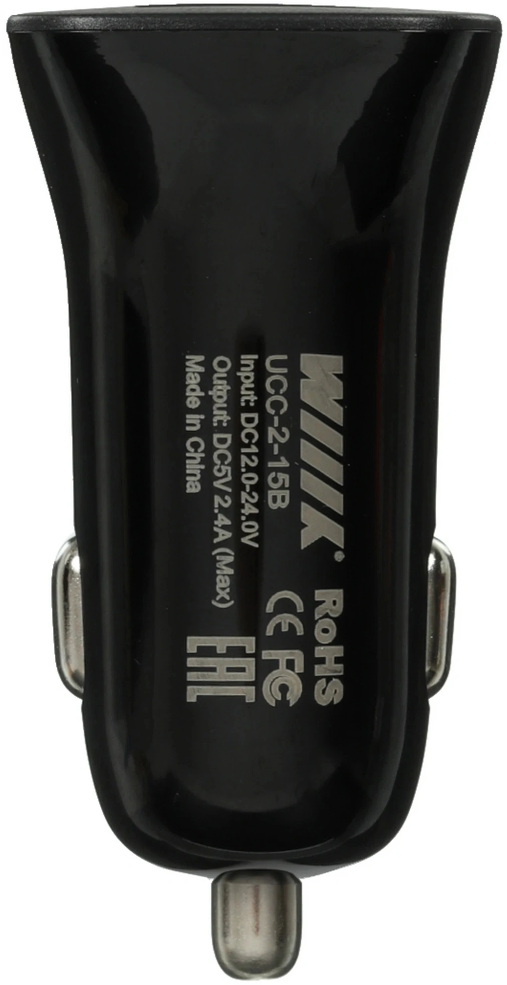 Автомобильное зар./устр. Wiiix UCC-2-15B 12W 1.2A+2.1A универсальное черный