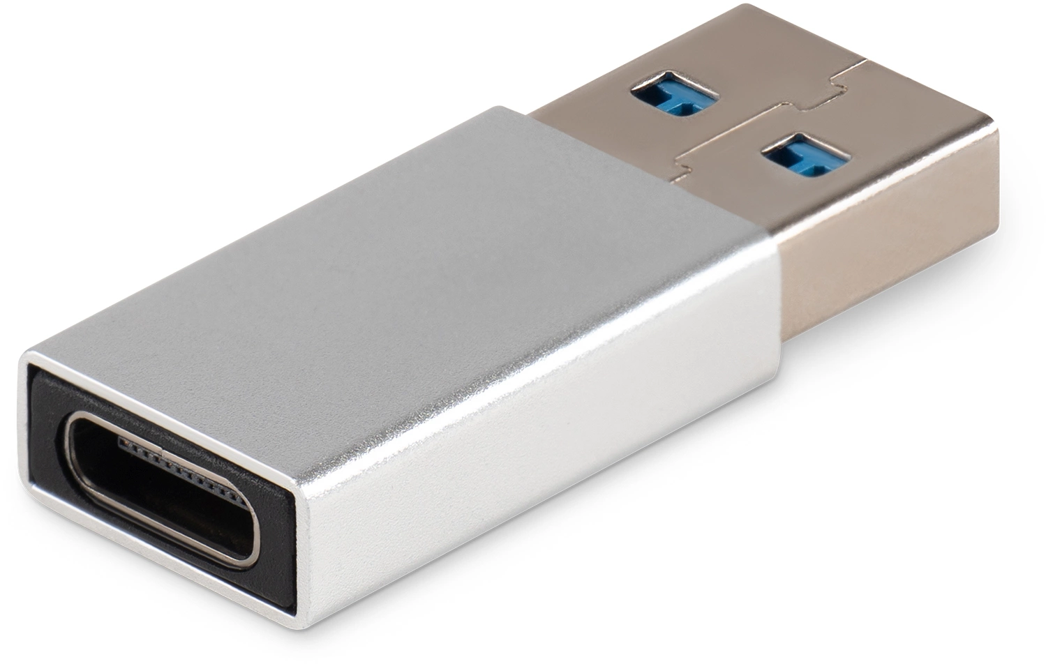 Адаптер Buro ver2.0 USB A(m) USB Type-C (f) (BU-USB2-AM-CF) серебристый