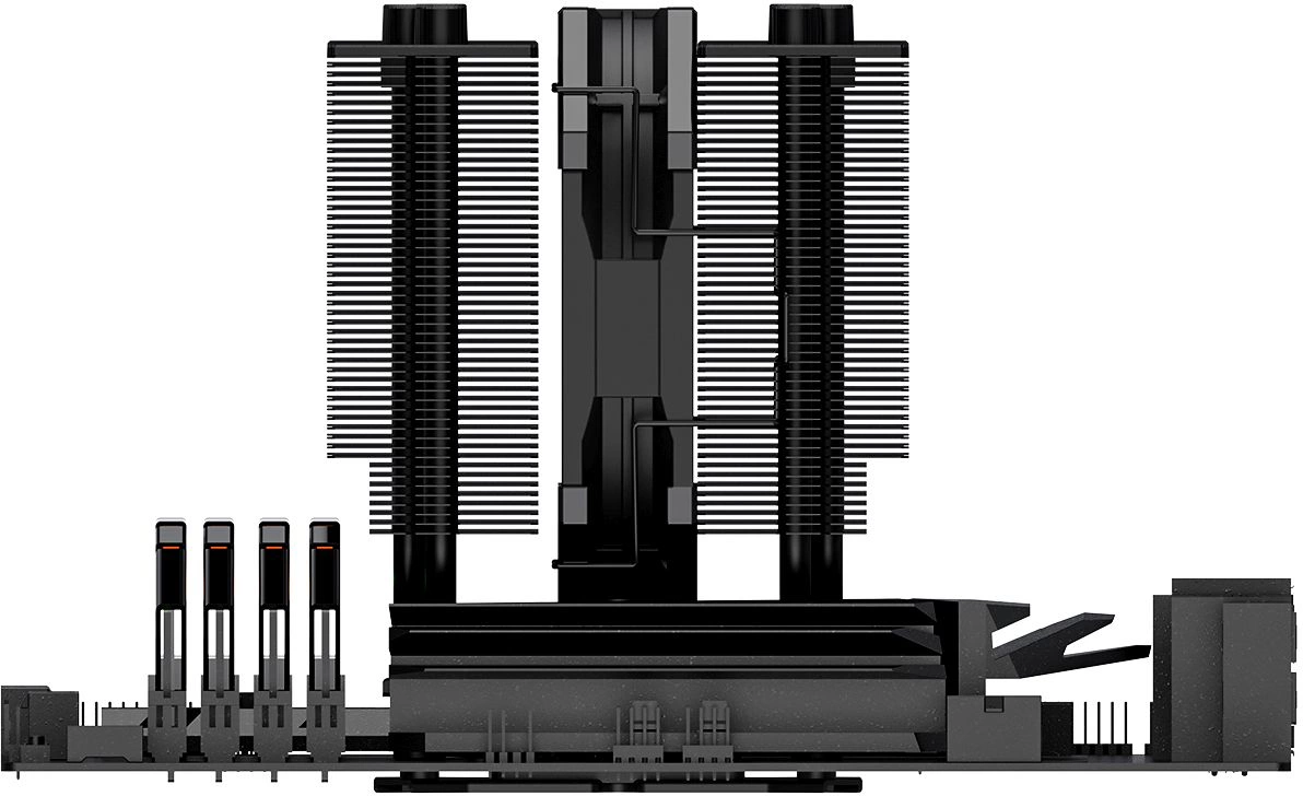 Устройство охлаждения(кулер) ID-Cooling SE-207-XT Slim Soc-AM5/AM4/1200/1700/1851 черный 4-pin 15-35dB Al+Cu 220W 760gr Ret