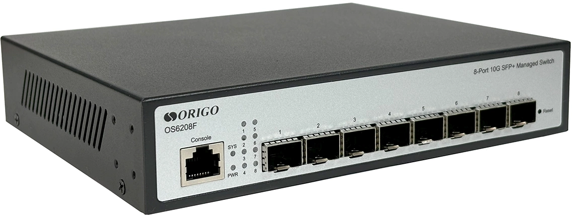 Коммутатор Origo OS6208F OS6208F/A1A (L2) 8SFP+ управляемый
