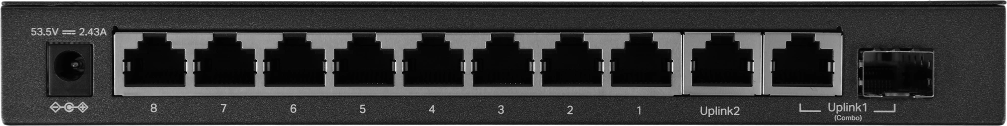 Коммутатор TP-Link TL-SG1210MP 9x1Гбит/с 1xКомбо(1000BASE-T/SFP) 8PoE+ 123W неуправляемый